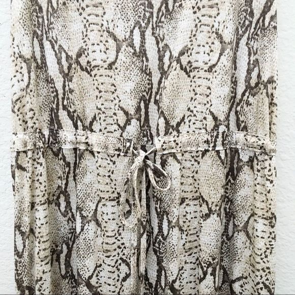 COPY - H&M Python Print Jersey Viscose Drawstring Dress - Picture 3 of 6